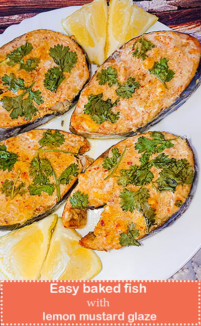 Slow-Baked Fish with Lemon Mustard Glaze Slow-Baked Fish with Lemon Mustard Glaze