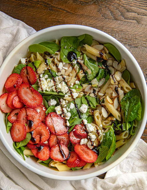 Strawberry Spinach Pasta Salad Strawberry Spinach Pasta Salad