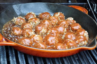 Porcupine Meatballs on the Grill