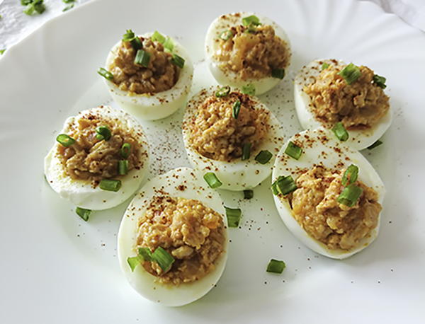 Chicken Deviled Eggs Chicken deviled eggs