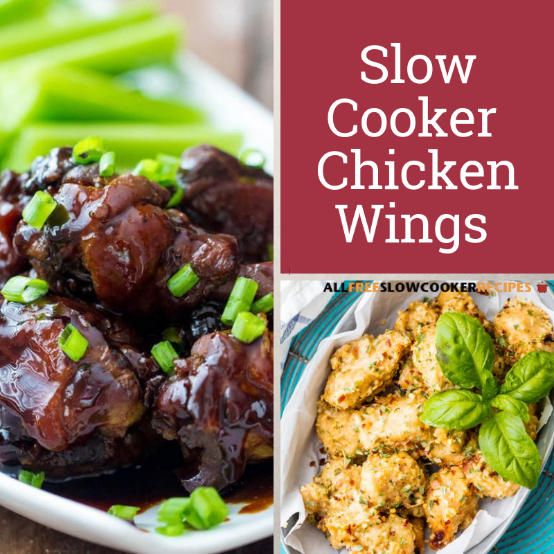 10 Easy Slow Cooker Chicken Wings Recipes | AllFreeSlowCookerRecipes.com