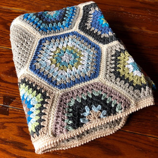 Painted Hexagons Blanket