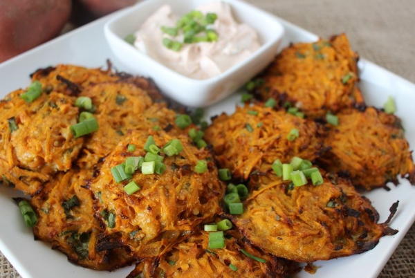 Baked Sweet Potato Fritters Baked Sweet Potato Fritters