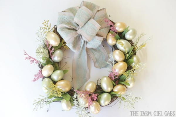 Spring Easter Egg Wreath Spring Easter Egg Wreath