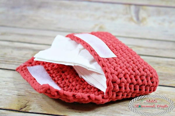 Easy Single Crochet Tissue Holder