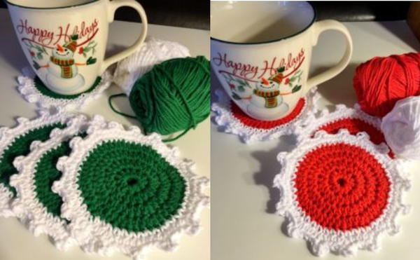 Christmas Coaster Pattern Christmas Coaster Pattern