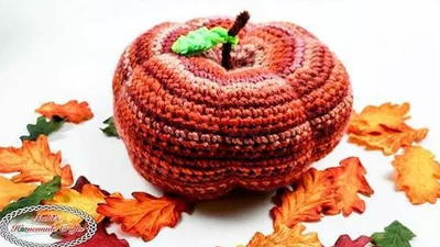 Elegant Fall Harvest Crochet Pumpkin