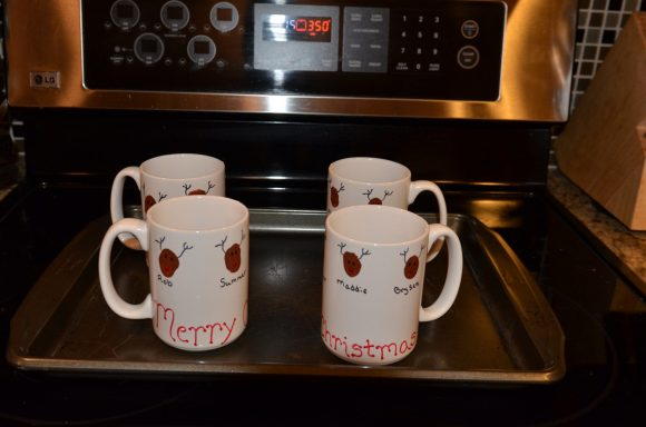 Thumbprint Reindeer Coffee Mug Thumbprint Reindeer Coffee Mug
