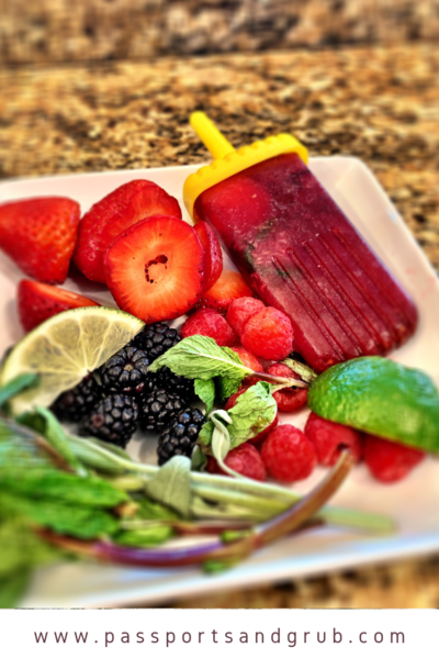 Berry Sangria Boozy Popsicles