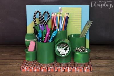 DIY Retro Video Game Desk Organizer DIY Retro Video Game Desk Organizer