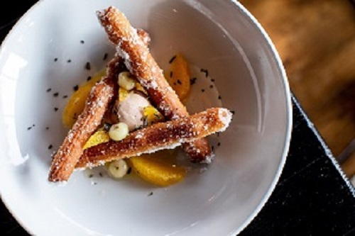 Churros with Pineapple Guava and Boba Churros with Pineapple, Guava and Boba