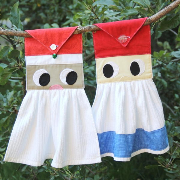 Santa or Gnome Hanging Kitchen Towel Santa or Gnome Hanging Kitchen Towel