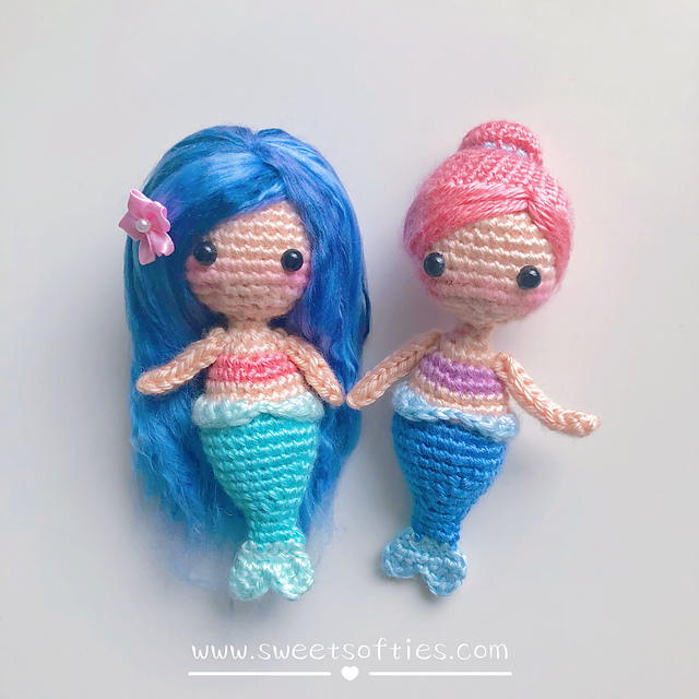 Coral the Baby Mermaid Amigurumi Doll Coral the Baby Mermaid Amigurumi Doll