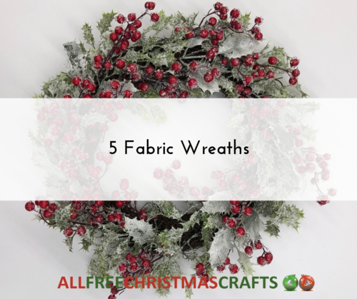 5 Fabric Wreaths 5 Fabric Wreaths