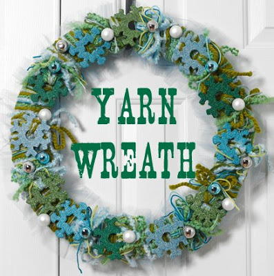 Snowflake and Yarn Wreath Snowflake and Yarn Wreath