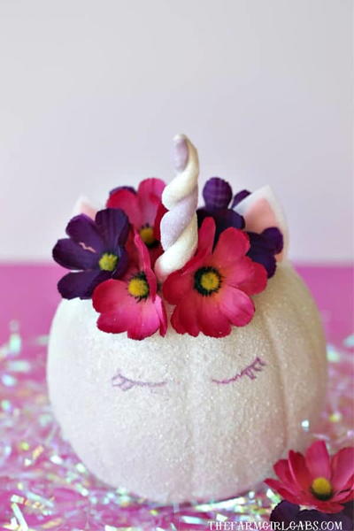 Sparkly Glitter Unicorn Pumpkin Sparkly Glitter Unicorn Pumpkin