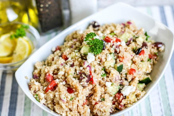 Quinoa Salad Recipe with Cucumber Tomato and Feta Quinoa Salad Recipe with Cucumber, Tomato and Feta