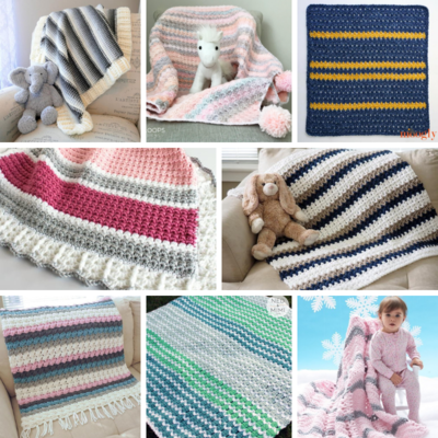 Striped Bulky Baby Blanket Patterns