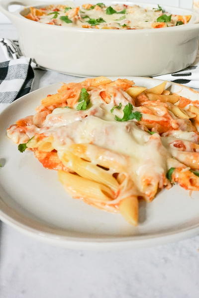 Baked Penne with Creamy Tomato Sauce Baked Penne with Creamy Tomato Sauce