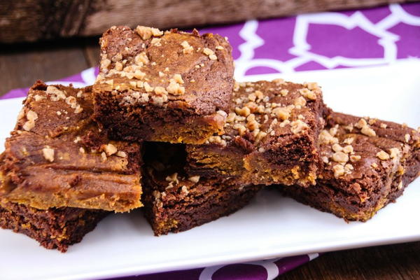 Chocolate Pumpkin Swirl Brownies Chocolate Pumpkin Swirl Brownies