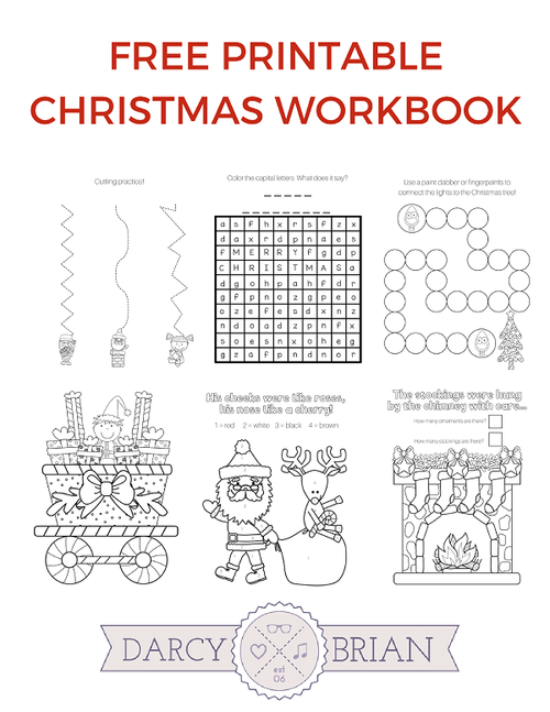 Printable Christmas Games Coloring Workbook Printable Christmas Games Coloring Workbook