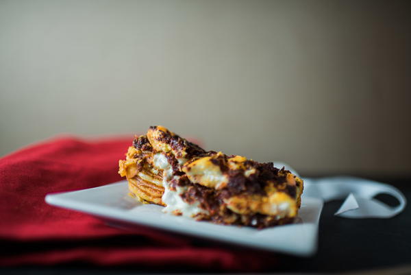 Savory Tiramisu with Sun-Dried Tomatoes and Basil Savory Tiramisu with Sun-Dried Tomatoes and Basil