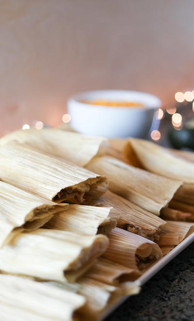 Easy Paleo Tamales with Shredded Chicken and Salsa Verde Easy Paleo Tamales with Shredded Chicken and Salsa Verde