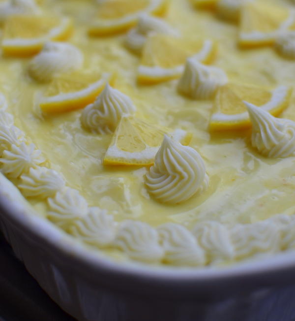 Lemon Pudding Poke Cake Lemon Pudding Poke Cake