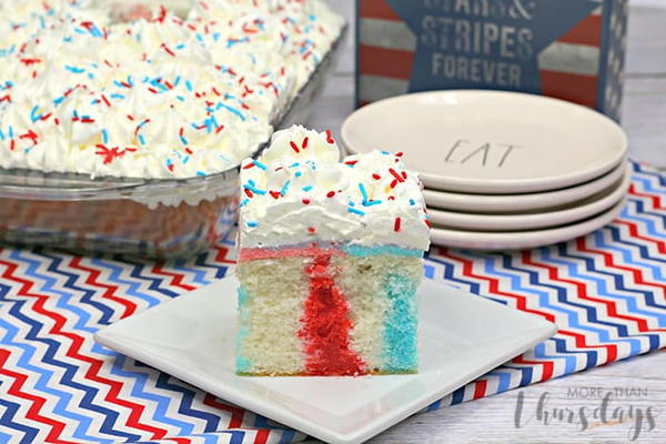 Red White and Blue Poke Cake Red, White and Blue Poke Cake