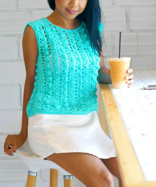 Bobble Stitch Top Bobble Stitch Top