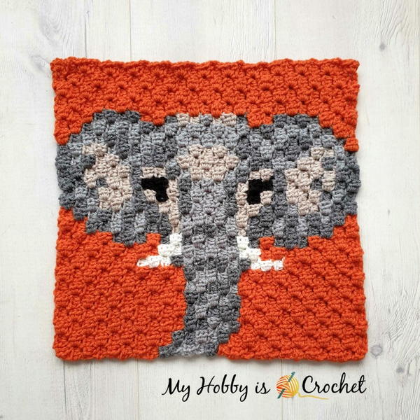 Elephant C2C Square Elephant C2C Square