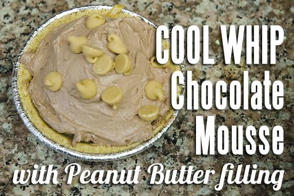 COOL WHIP Chocolate Mousse with Peanut Butter Filling COOL WHIP Chocolate Mousse with Peanut Butter Filling