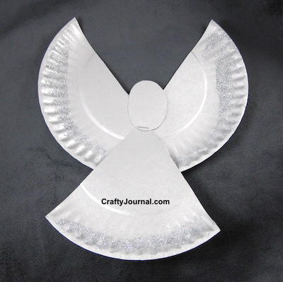 Sparkly Paper Plate Angel Sparkly Paper Plate Angel