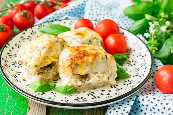 Baked Pollock with Bechamel Sauce Baked Pollock with Bechamel Sauce