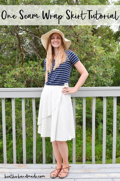 DIY One Seam Wrap Skirt DIY One Seam Wrap Skirt