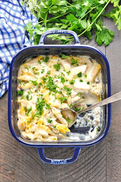 Easy Chicken and Mushroom Casserole