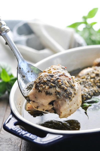 Dump-and-Bake Pesto Chicken Dump-and-Bake Pesto Chicken