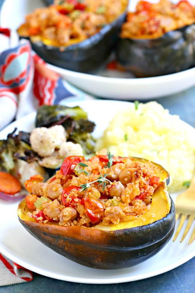 Vegan Stuffed Acorn Squash Vegan Stuffed Acorn Squash