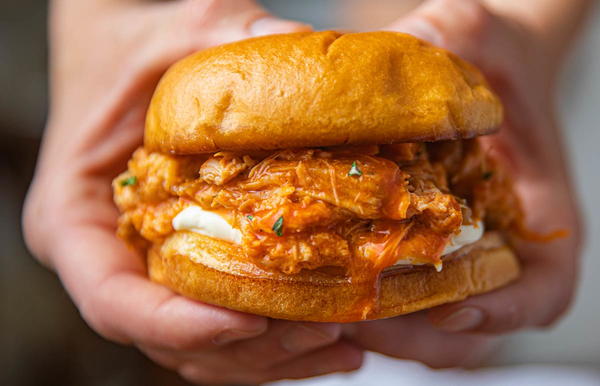 Slow Cooker Buffalo Chicken Sandwiches Slow Cooker Buffalo Chicken Sandwiches