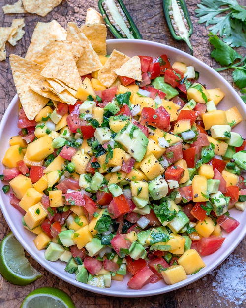 Mango And Avocado Salsa Recipe Paleo Whole30 Mango And Avocado Salsa Recipe (Paleo & Whole30)