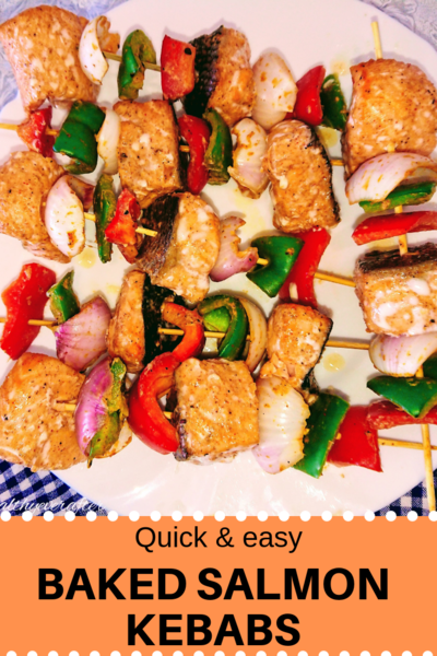 Baked Salmon Kebabs Baked Salmon Kebabs