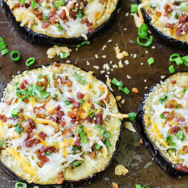 Loaded Baked Eggplant Recipe Loaded Baked Eggplant Recipe
