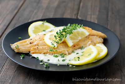 Catfish with Lemon Thyme Sauce Catfish with Lemon Thyme Sauce