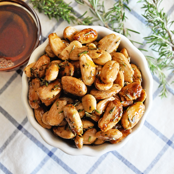 Roasted Spanish Marcona Almonds with Honey Rosemary Roasted Spanish Marcona Almonds with Honey & Rosemary