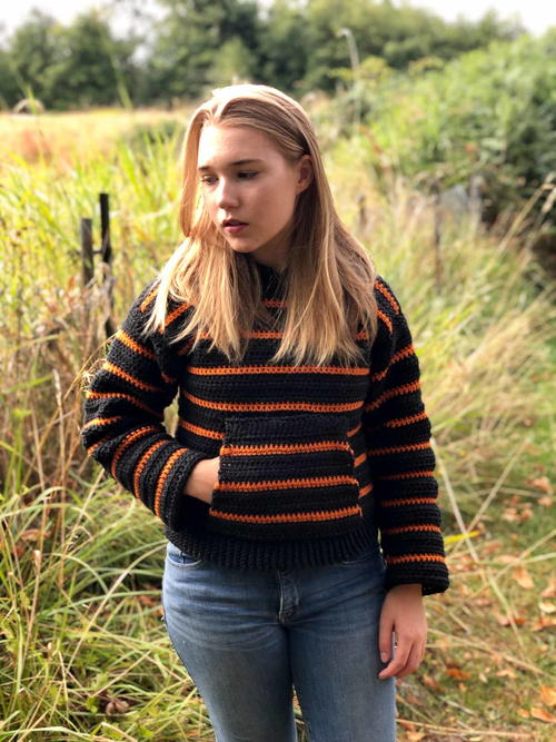 Cozy Campfire Striped Hoodie Cozy Campfire Striped Hoodie