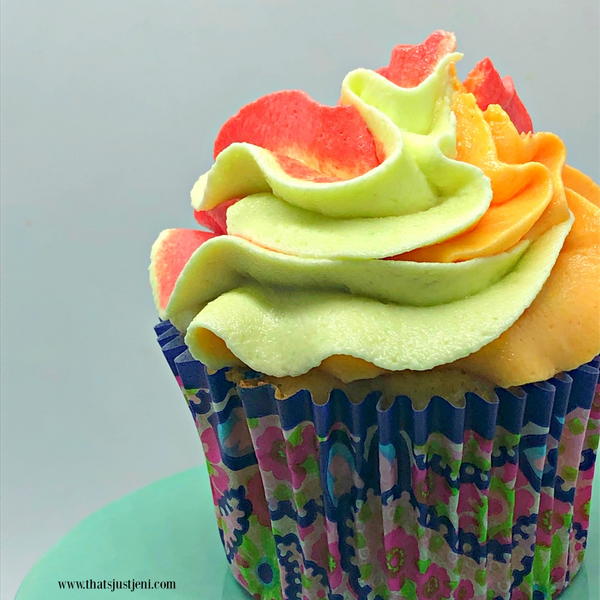 Rainbow Sherbet Cupcakes Rainbow Sherbet Cupcakes