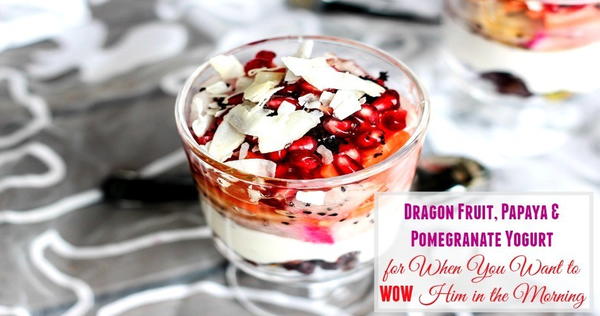 Dragon Fruit Papaya Pomegranate Yogurt Dragon Fruit, Papaya & Pomegranate Yogurt