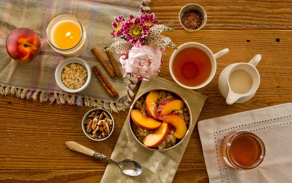 Warm Peach Oatmeal Recipe Warm Peach Oatmeal Recipe