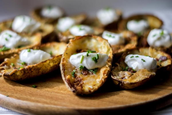 Game Day Bacon and Cheese Potato Skins