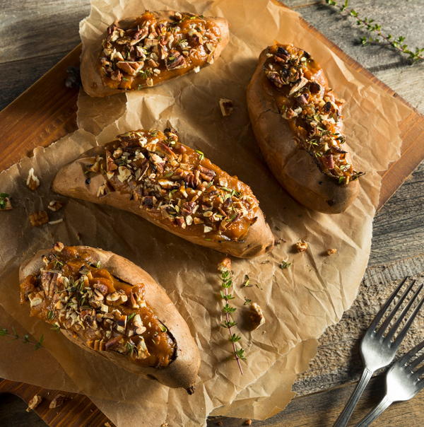 Stuffed Sweet Potatoes with Honey Stuffed Sweet Potatoes with Honey